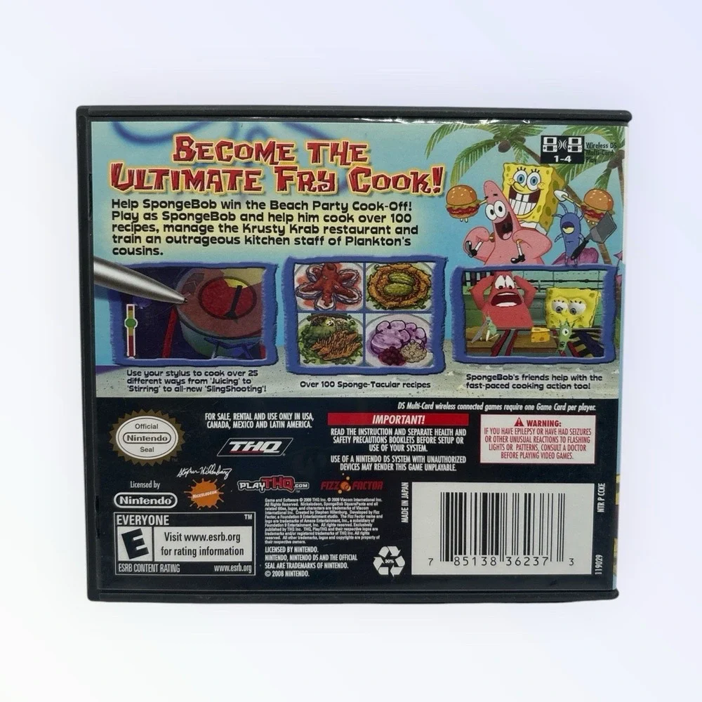 SpongeBob vs. The Big One Beach Party Cook-Off (Nintendo DS, 2009)